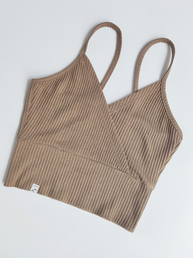 کراپ تاپ چپ و راستی بندی ـ Wrap-style crop top