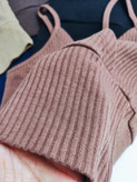 کراپ تاپ چپ و راستی بندی ـ Wrap-style crop top