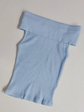 کراپ یقه قایقی (آف شولدر) آستین حلقه ای - Boat-neck (off-shoulder) crop with ring sleeves