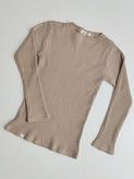 کراپ آستین بلند یقه گرد قد ۶۰ - Long-sleeve crew-neck crop , length 60 cm