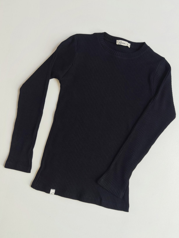 کراپ آستین بلند یقه گرد قد ۶۰ - Long-sleeve crew-neck crop , length 60 cm