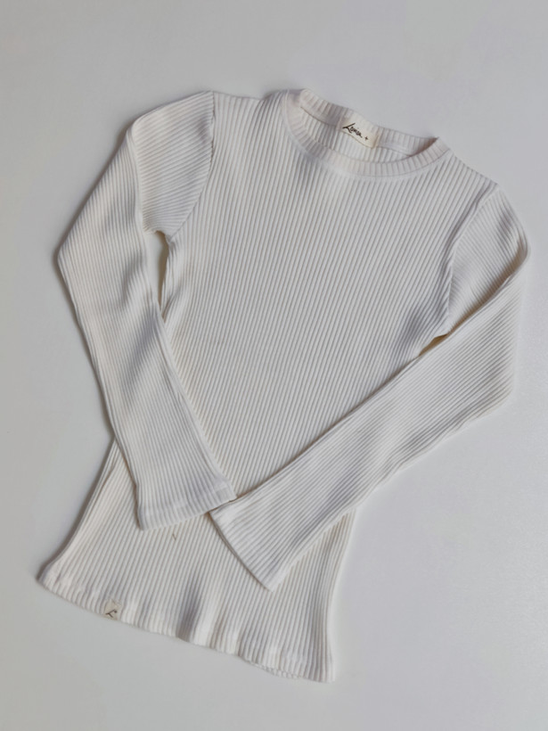 کراپ آستین بلند یقه گرد قد ۶۰ - Long-sleeve crew-neck crop , length 60 cm