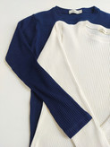 کراپ آستین بلند یقه گرد قد ۶۰ - Long-sleeve crew-neck crop , length 60 cm