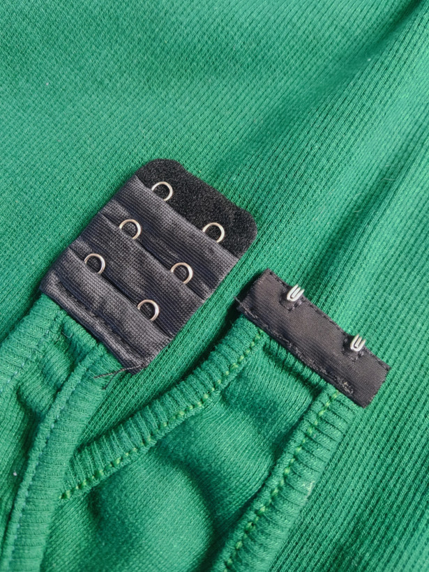 بادی نیم زیپ آستین فینگردار کبریتی ـ Half-zip bodysuit with thumbhole sleeves